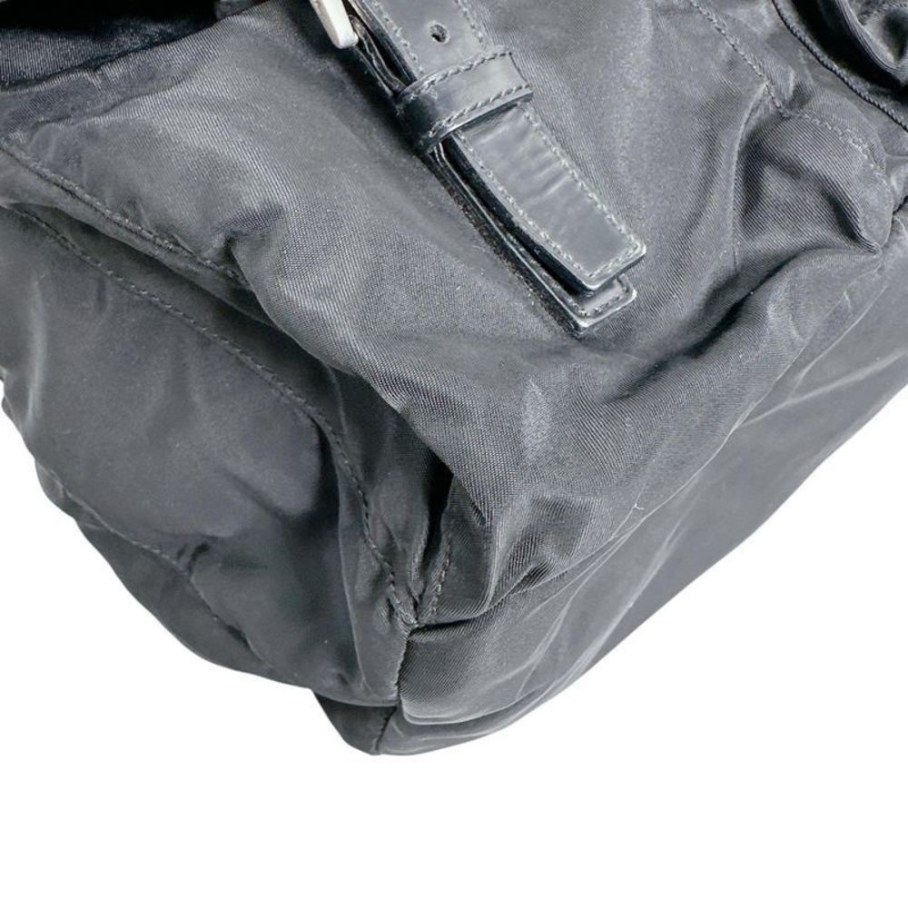 Prada Triangle Logo Backpack Daypack Prada Black - image 6